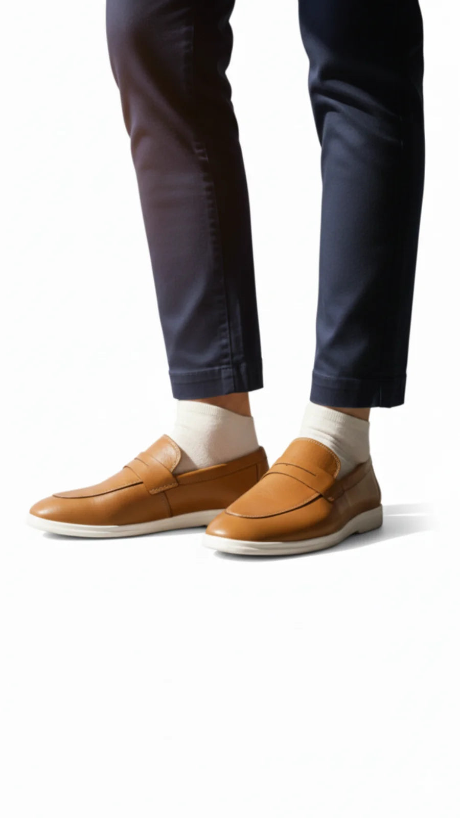 Tan Leather Loafers