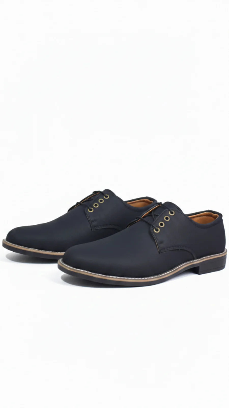 Men’s Black Formal Lace-Up leather Shoes – Comfortable & Elegant Design