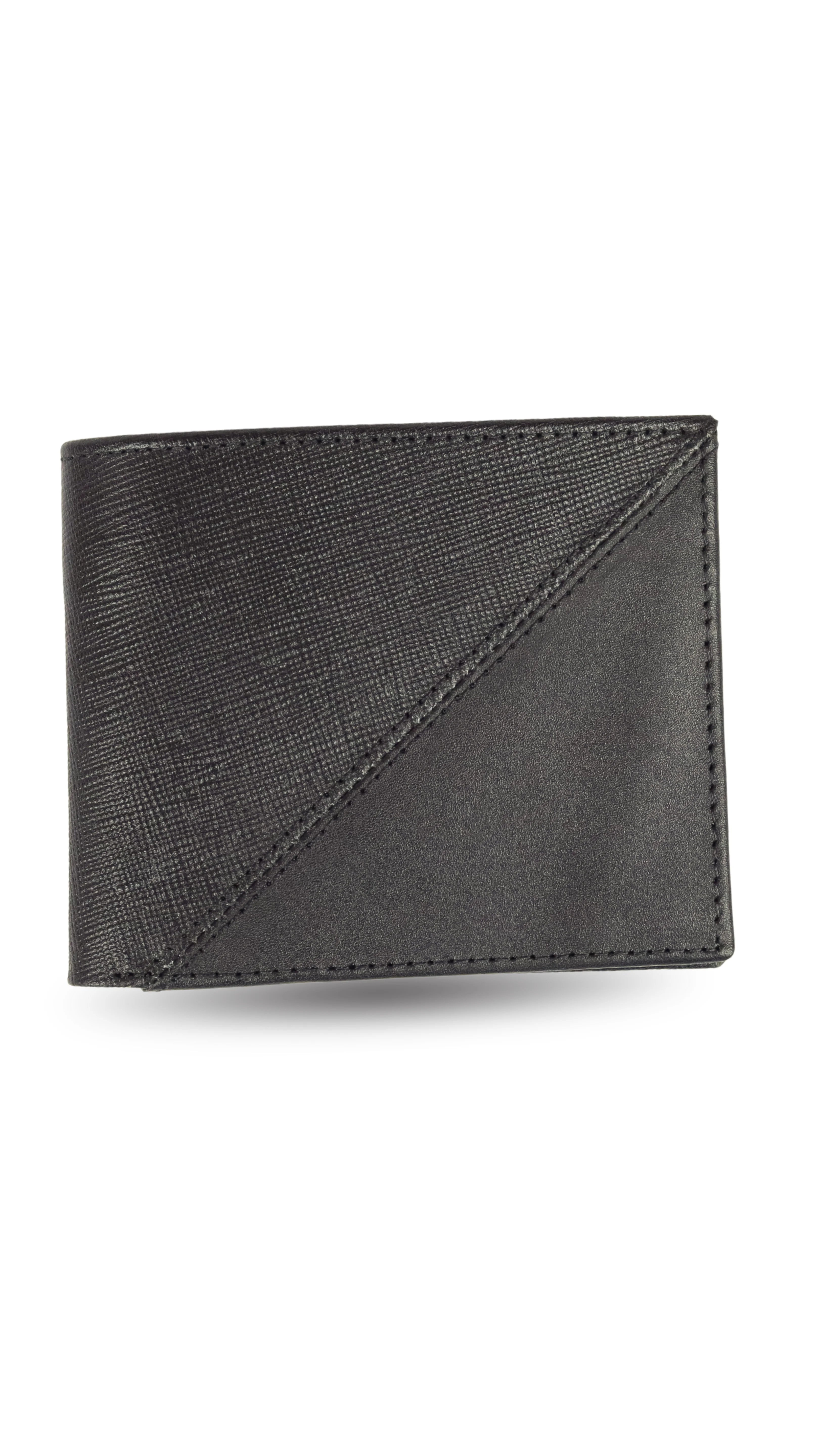 Black Leather Bifold Wallet
