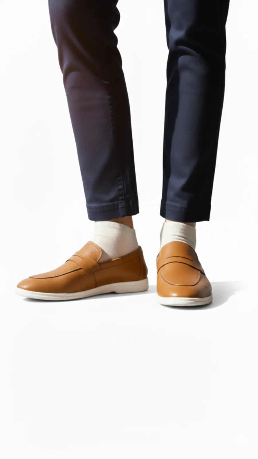 Tan Leather Loafers