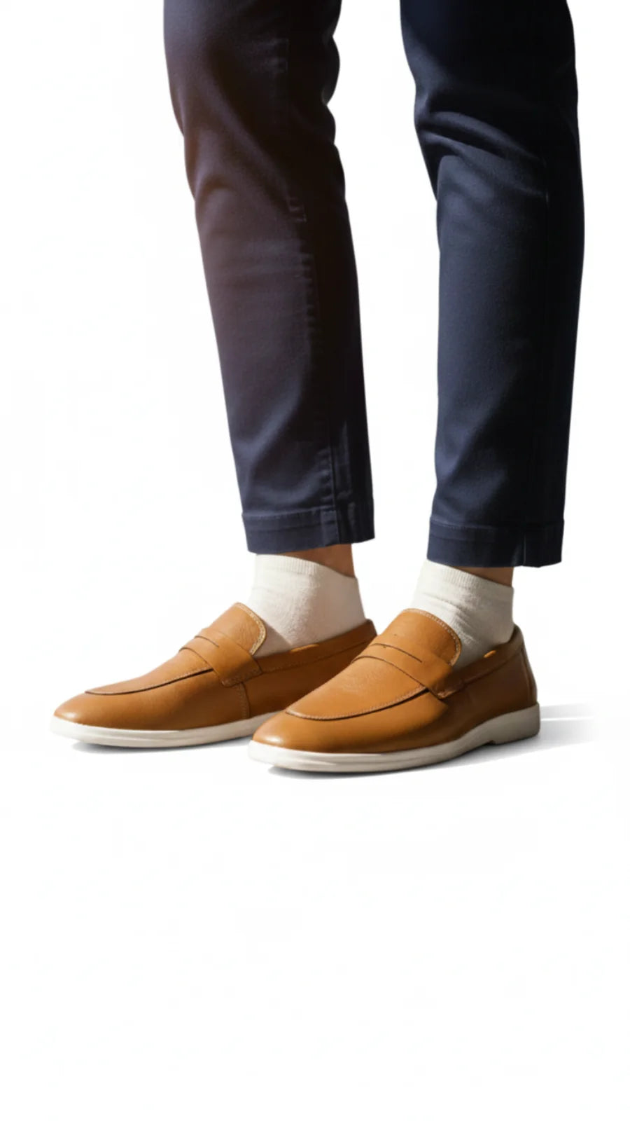Tan Leather Loafers