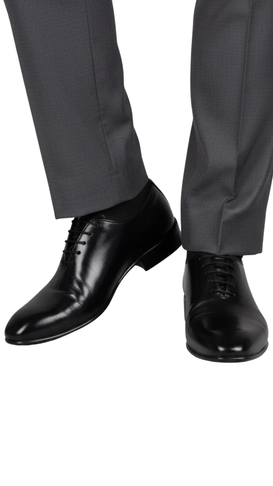 Black Formal Leather Lace-Up Shoes