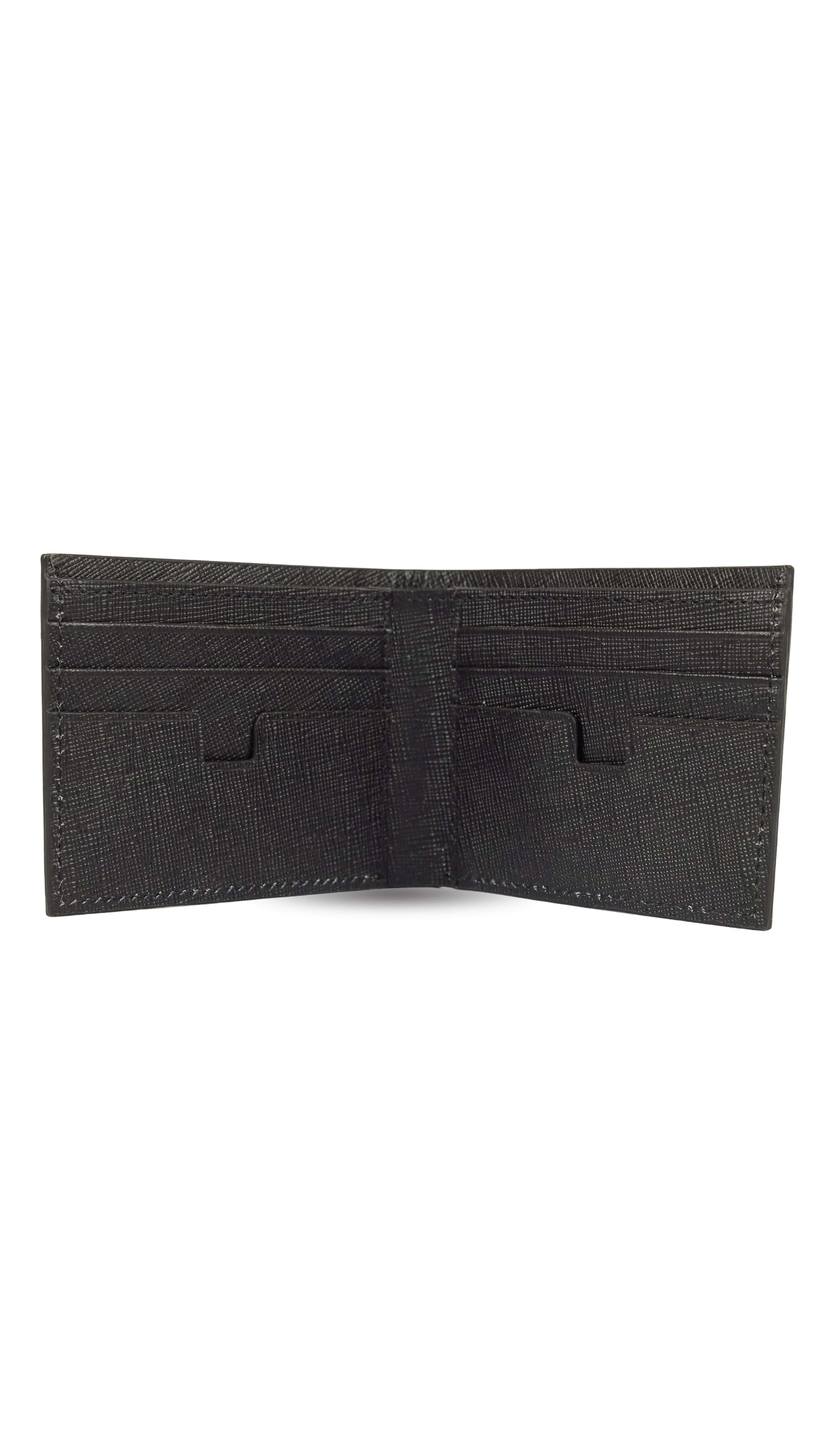  Black Leather Bifold Wallet