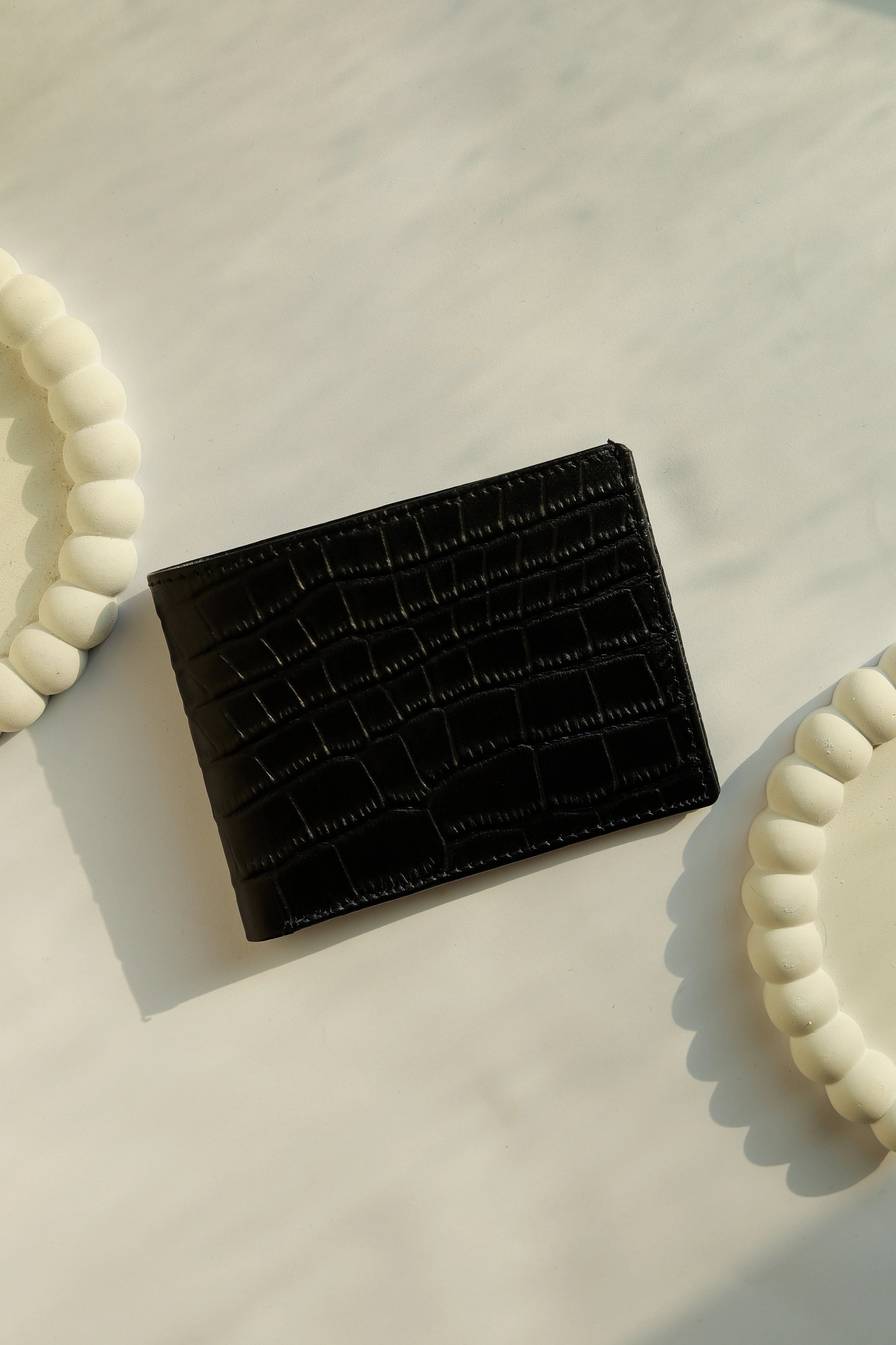  Crocodile-Texture Genuine Leather Wallet