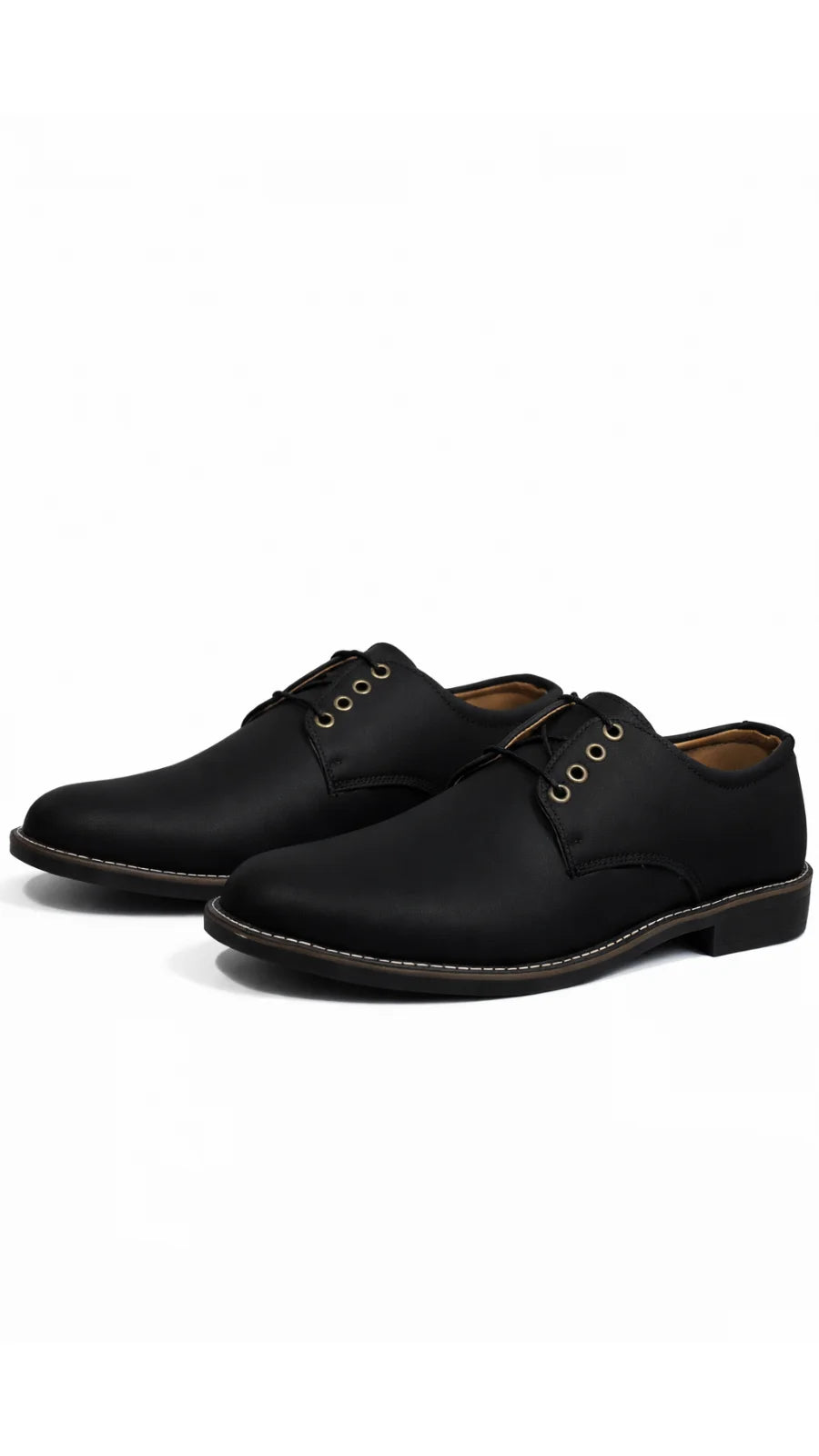 Men’s Black Formal Lace-Up suede leather Shoes – Comfortable & Elegant Design