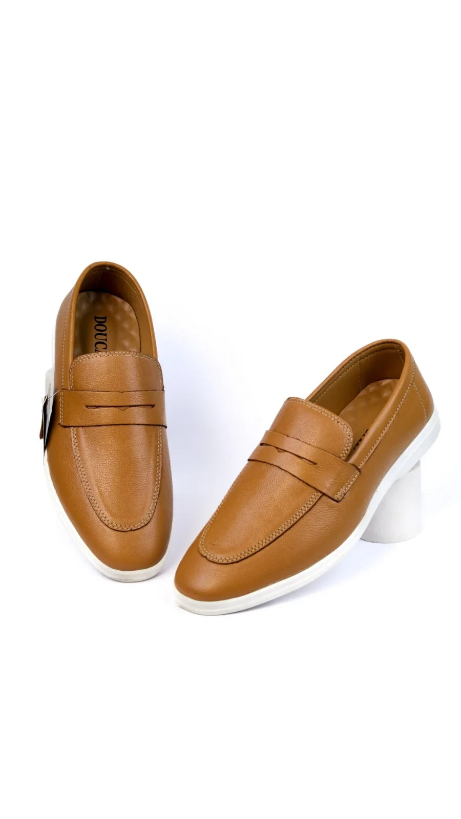 Tan Leather Loafers