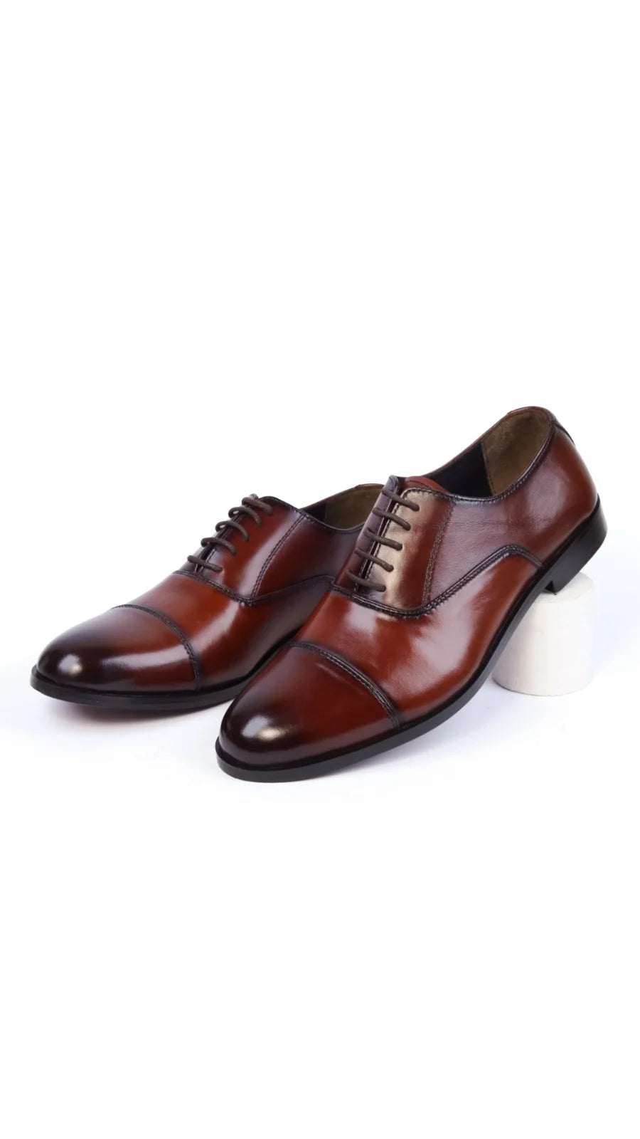 Brown Leather Oxford Shoes