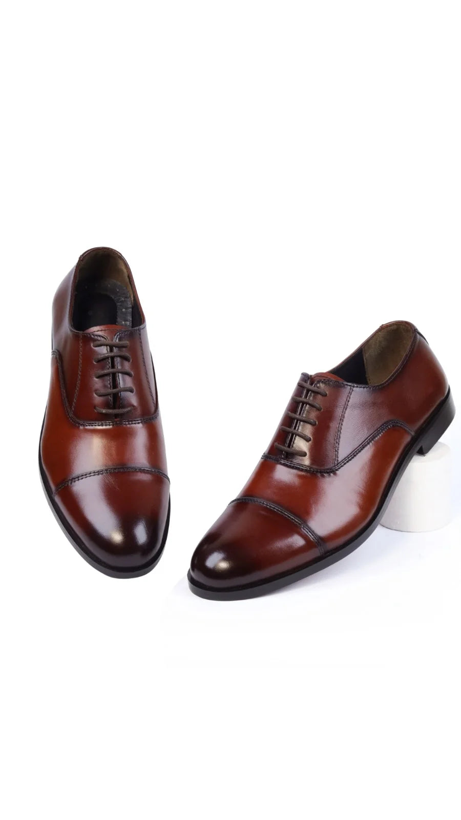 Brown Leather Oxford Shoes