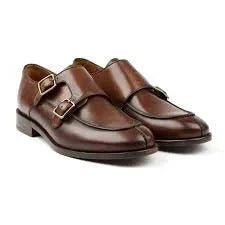 Classic Leather Double Monk Strap Shoes – Chestnut Brown - AlifdukanAlifdukan types here :)