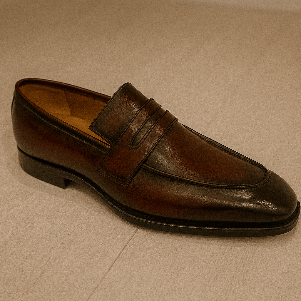 Classic Leather Penny Loafers – Oxblood Brown